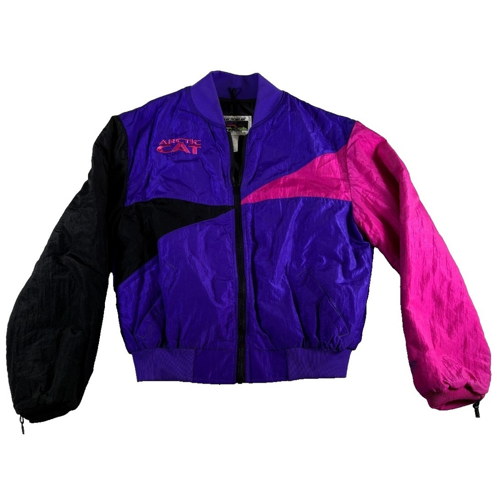 VTG Arctic Cat ArcticWear‎ Snowmobile Jacket Womens Large Tall Multi Made in USA